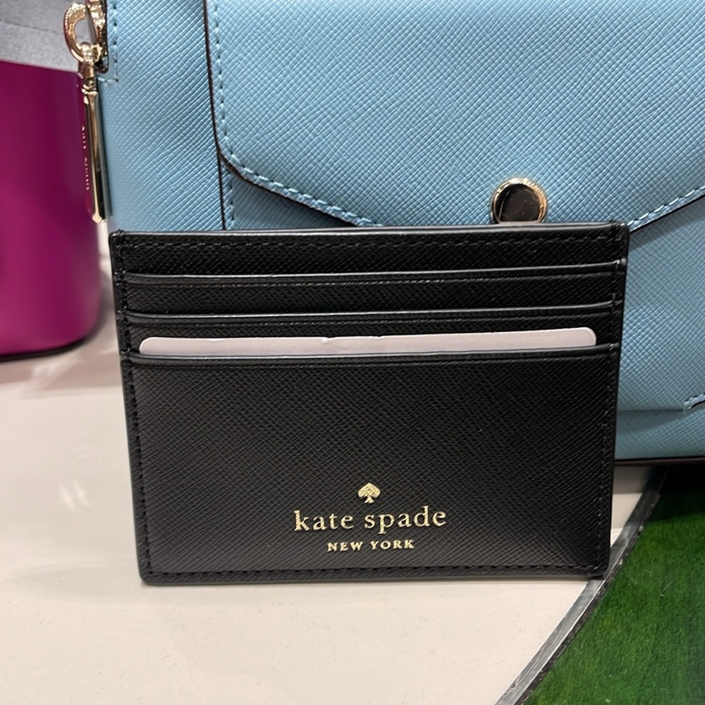 Kate Spade Schuyler Small Card Holder Wristlet
Black 
NWT - Picture 10 of 16